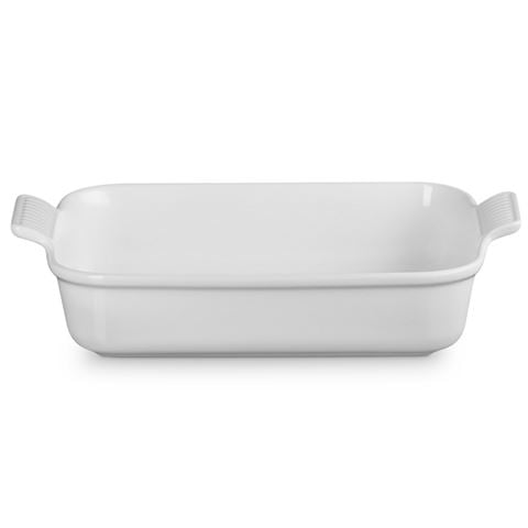 Le Creuset Heritage Rectangular Dish White 32cm - Peter's of Kensington