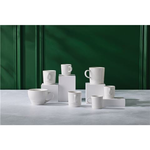 Le Creuset Stoneware Espresso Mug White 100ml - Peter's of Kensington