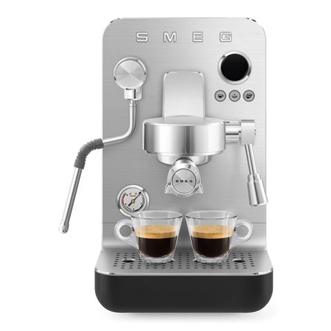 Smeg Minipro Espresso Coffee Machine Matte Black EMC02BLMAU - Peter's of Kensington