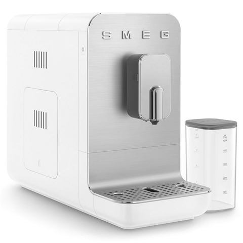 Smeg Bean To Cup Coffee Machine w/Auto Milk System Matte White BCC13WHMAU - Peter's of Kensington