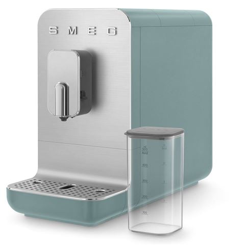 Smeg Bean To Cup Coffee Machine w/Auto Milk Sys. Emerald Matte Green BCC13EGM - Peter's of Kensington