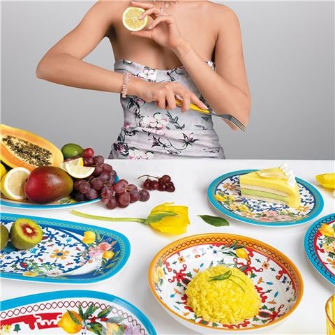 Guzzini - Flower & Lemon Dinner Plate