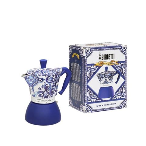 Bialetti - Dolce & Gabbana Moka Induction Maker Mediterranean Blue 6 Cup