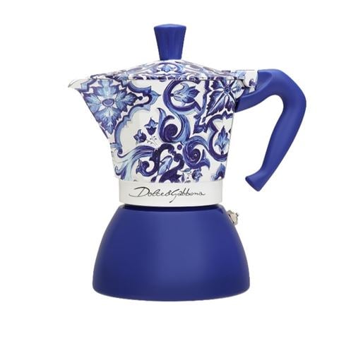 Bialetti - Dolce & Gabbana Moka Induction Maker Mediterranean Blue 6 Cup