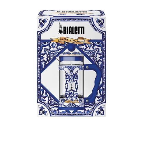 Bialetti Dolce & Gabbana Mediterranean Blue Coffee Press 1L - Peter's of Kensington