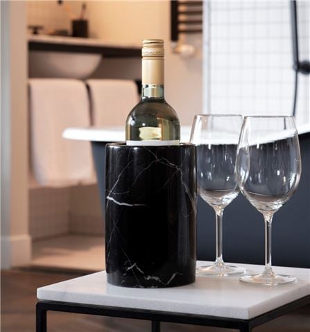 Stoned - Black Marble Bottle Cooler