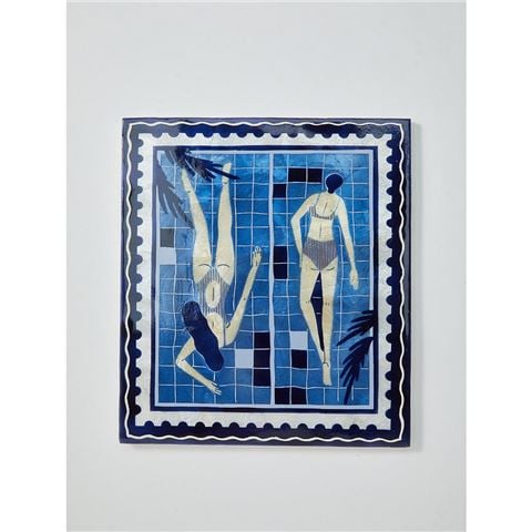 Jones & Co - Wall Art Resort Laps Blue