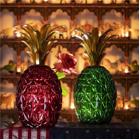 Mario Luca Giusti - Melissa Pineapple Cutlery Holder/Ice Bucket Ruby & Gold