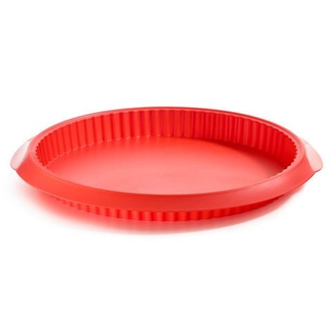 Lekue Quiche Pan Red 28cm - Peter's of Kensington