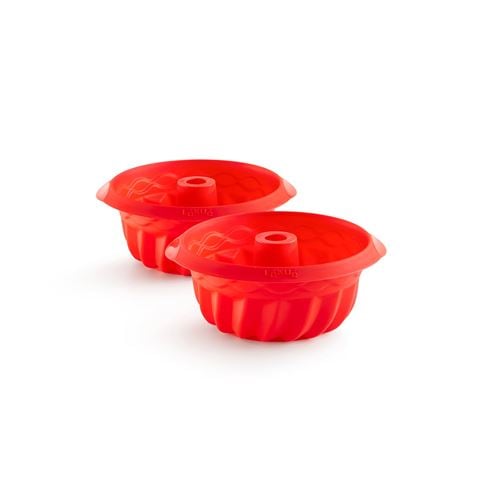 Lekue Mini Savarin Mould Set Red 2pce - Peter's of Kensington
