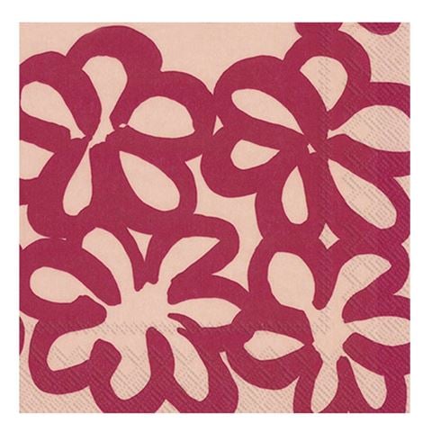 Marimekko - Jattikukka Lunch Napkin Rose 20pce