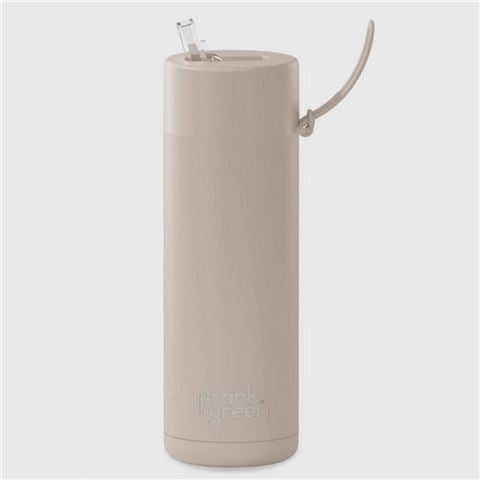 Frank Green - Ceramic Reusable Bottle w/Straw Lid Moon Dust 595ml