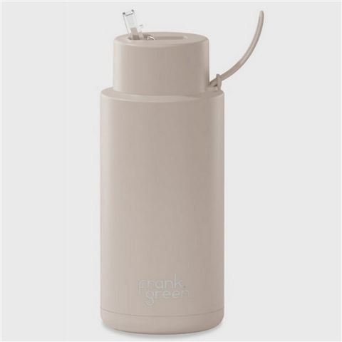 Frank Green - Ceramic Reusable Bottle w/Straw Lid Moon Dust 1L