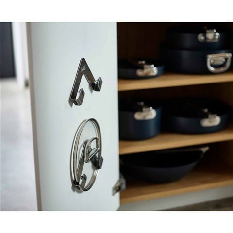 Joseph Joseph - Space Stainless Steel Pan Lid Holder Set 2pce