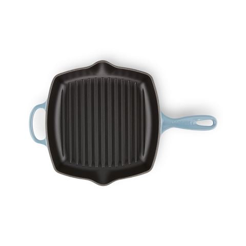 Le Creuset Signature Square Grillit Chambray 26cm - Peter's of Kensington