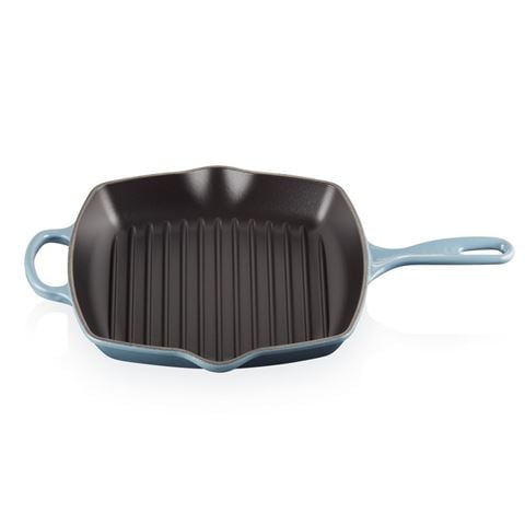Le Creuset Signature Square Grillit Chambray 26cm - Peter's of Kensington