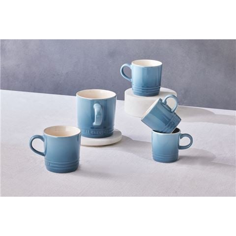 Le Creuset Stoneware Espresso Mug Chambray 100ml - Peter's of Kensington