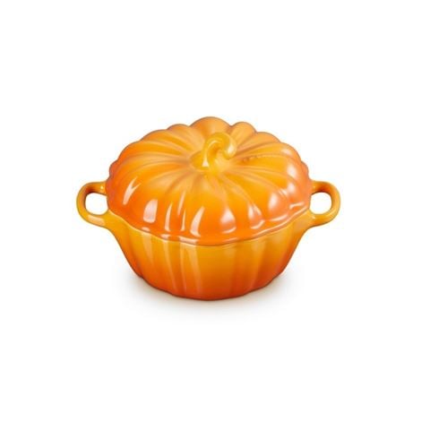 Le Creuset Stoneware Pumpkin Cocotte Marronnier 350ml - Peter's of Kensington