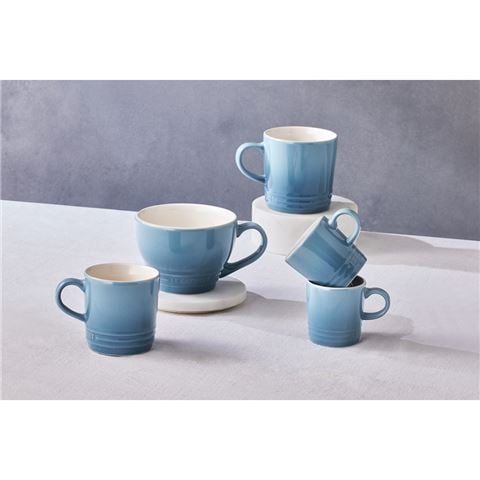 Le Creuset Stoneware Cappuccino Mug Chambray 200ml - Peter's of Kensington