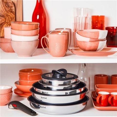 Tefal - Ingenio Emotion Induction Stainless Steel Frypan Set 4pce