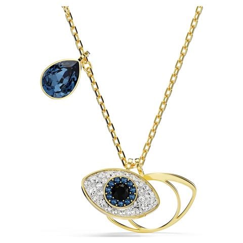 Swarovski Jewellery - Symbolica Pendant Evil Eye Blue w/Gold-Tone Plate
