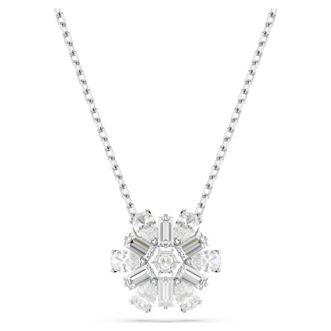 Swarovski Jewellery - Idyllia Snowflake Pendant White w/Rhodium-Plate