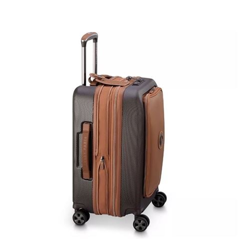 Delsey - Chatelet Air 2.0 Expandable Laptop Cabin Suitcase Brown 55cm