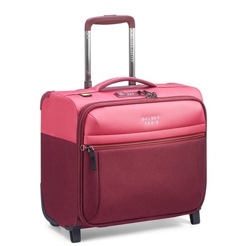 Delsey - Brochant 3 2-Wheel Underseater Cabin Suitcase Pink 38cm