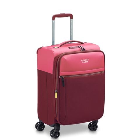 Delsey - Brochant 3 Exp. Wheelaboard Spinner Case Pink 55cm
