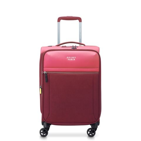 Delsey - Brochant 3 Exp. Wheelaboard Spinner Case Pink 55cm