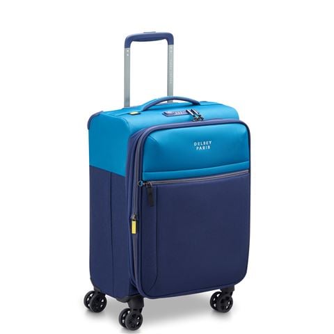 Delsey - Brochant 3 Exp. Wheelaboard Spinner Case Ultramarine Blue 55cm