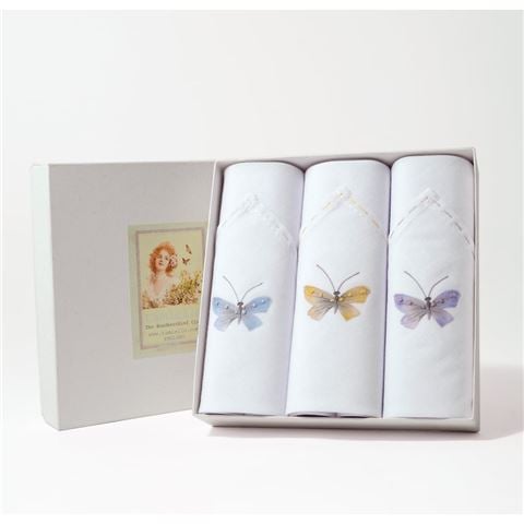 Tamielle - Ladies' Handkerchief Butterflies Set 3pce