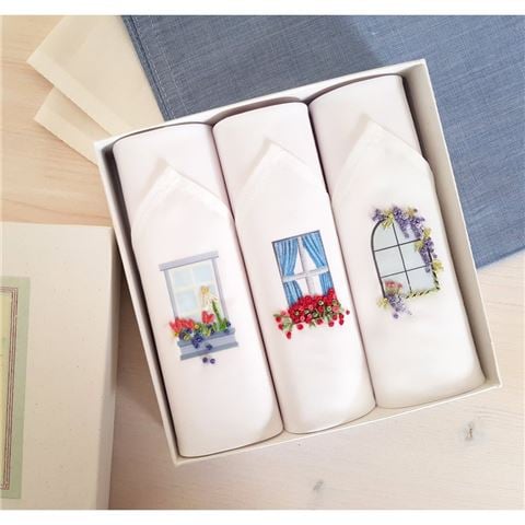 Tamielle Ladies' Handkerchief Windows Set 3pce - Peter's of Kensington