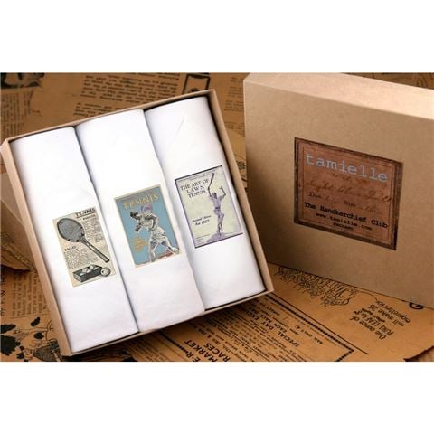 Tamielle - Men's Tennis Handkerchief  Set 3pce