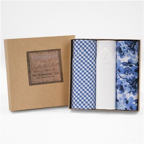 Tamielle - Men's European Cotton Handkerchief Dandy Set 3pce
