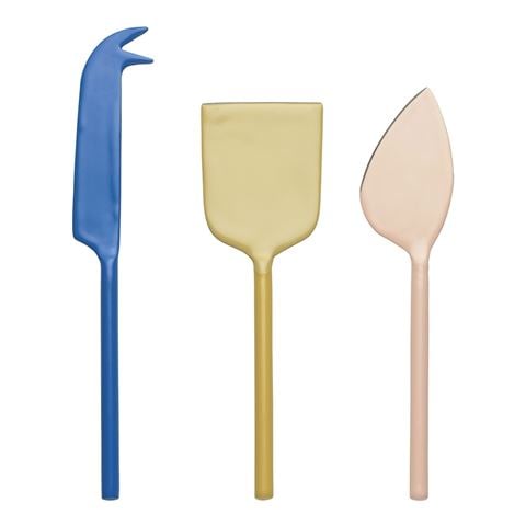Ecology - Apostle Cheese Knife Set Blush, Ochre & Periwinkle 3pce
