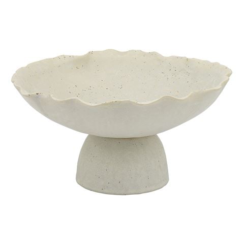 Ecology - Inlet Footed Bowl Mottled Oyster 14x27cm
