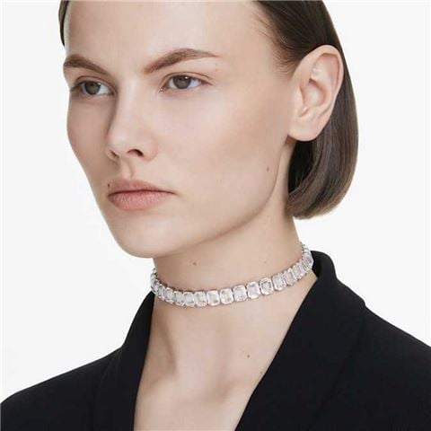 Swarovski Jewellery - Millenia Choker w/Octagon Crystals & Rhodium-Plate White