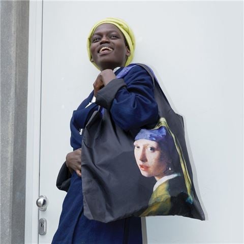 LOQI - Museum Collection Johannes Vermeer Girl with a Pearl Earring Recycled Bag