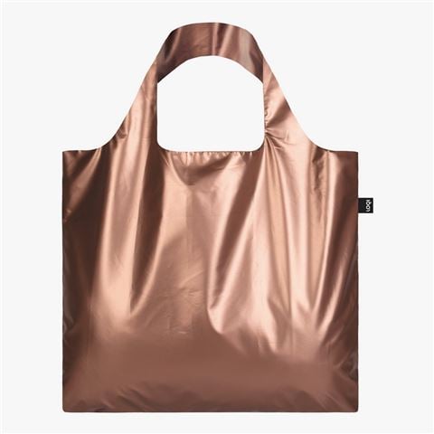 LOQI - M Coll. Johannes Vermeer Girl with a Pearl Earring Rose Gold Metallic Bag