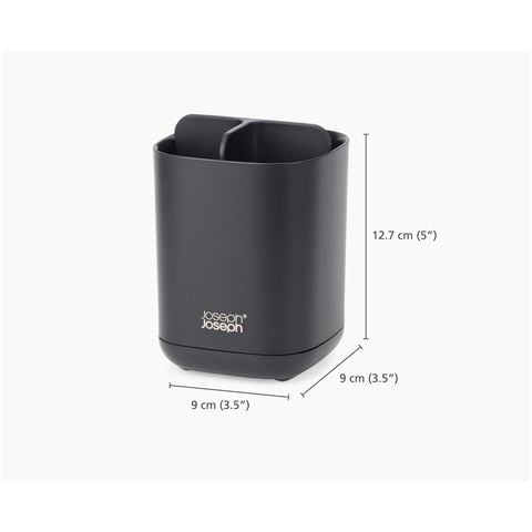 Joseph Joseph EasyStore Toothbrush Caddy Matt Black - Peter's of Kensington
