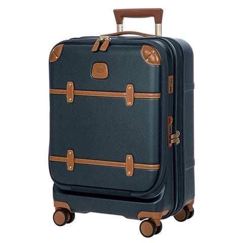 Bric's - Bellagio 3 Cabin Trolley w/Device Compartment & USB Plug-in Blue 55cm