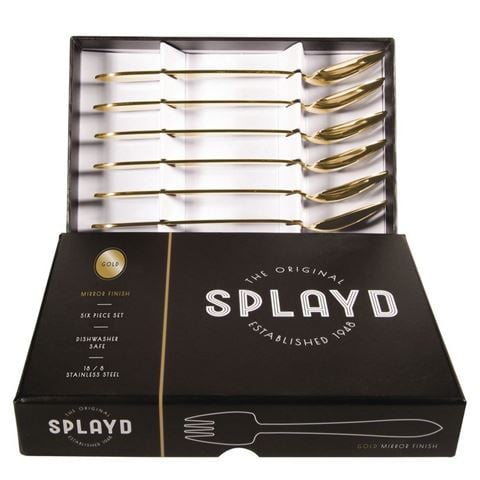 Splayds - Black Label Gold Splayd Mirror Finish 6pce
