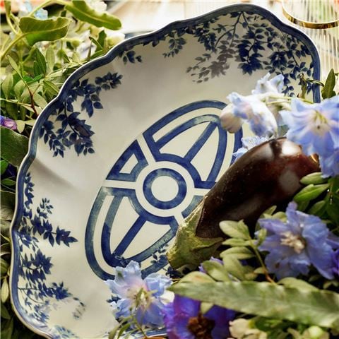 Vista Alegre The Meaning Platter Blue/Green Medium - Peter's of Kensington
