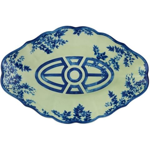 Vista Alegre The Meaning Platter Blue/Green Large - Peter's of Kensington