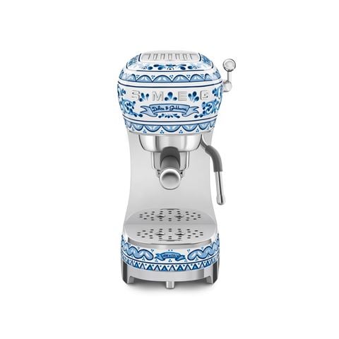 Smeg Dolce & Gabbana Blu Mediterraneo Espresso Machine ECF02DGBAU - Peter's of Kensington