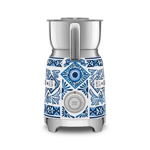 Smeg Dolce & Gabbana Blu Mediterraneo Milk Frother MFF01DGBAU - Peter's of Kensington