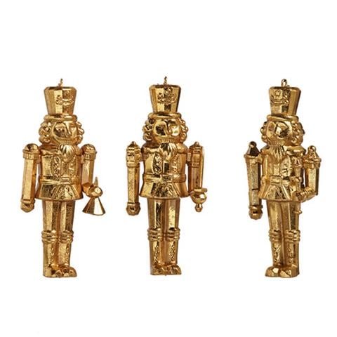 Raz - Gold Nutcracker Ornament