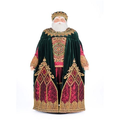 Katherines Collection Father Christmas Castle Figurine w/Stand 85cm - Peter's of Kensington