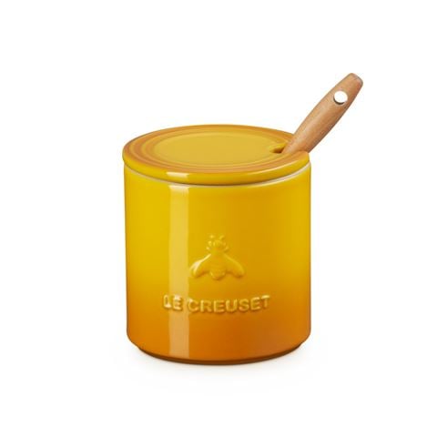 Le Creuset - Stoneware  Honey Pot & Dipper Nectar